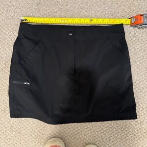 Black Athletic‎ Skort with Pockets Tennis Golf Running Outdoor Activewear